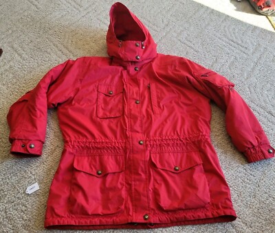 Obermeyer Thermolite Plus Jacket  SKi Womens Sz 12 Red Timeless With Fur