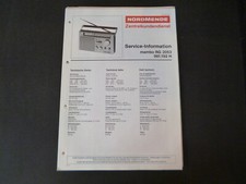 Original Service Manual Schaltplan Nordmende  mambo RG 2053