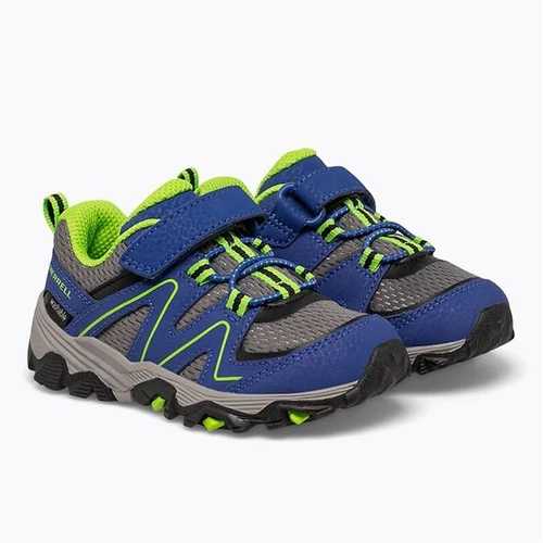 NEW Merrell Boys M-Trail Quest Hiking Shoes Blue/Green Size 5W, ML262791
