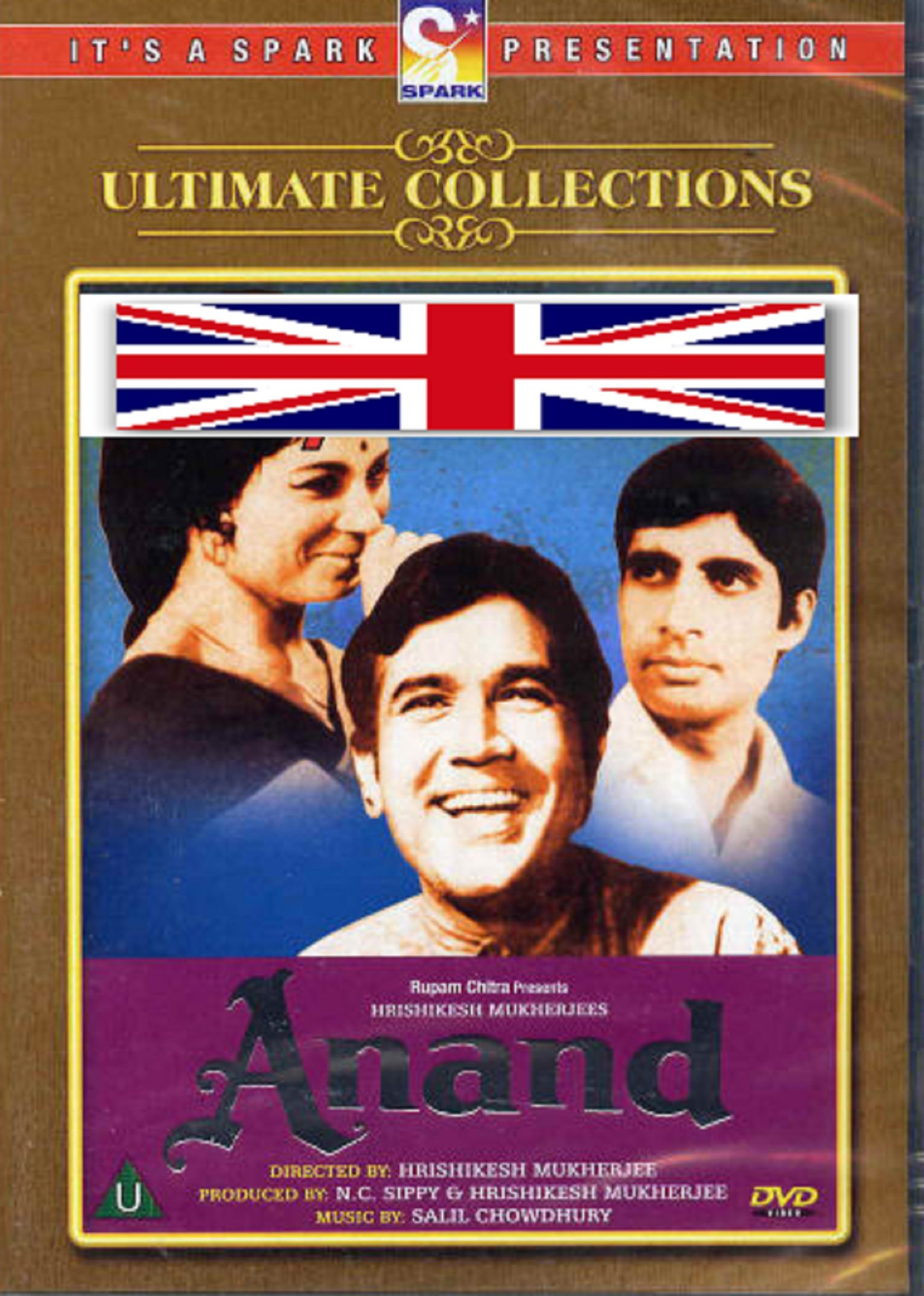 ANAND - AMITABH BACHAN - NEW ORIGINAL BOLLYWOOD DVD - FREE UK POST