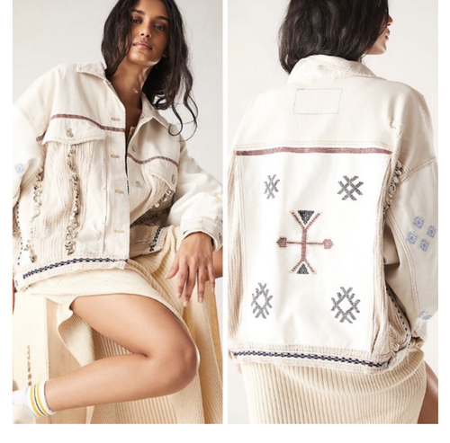 Free People Winter Cactus Embroidered 