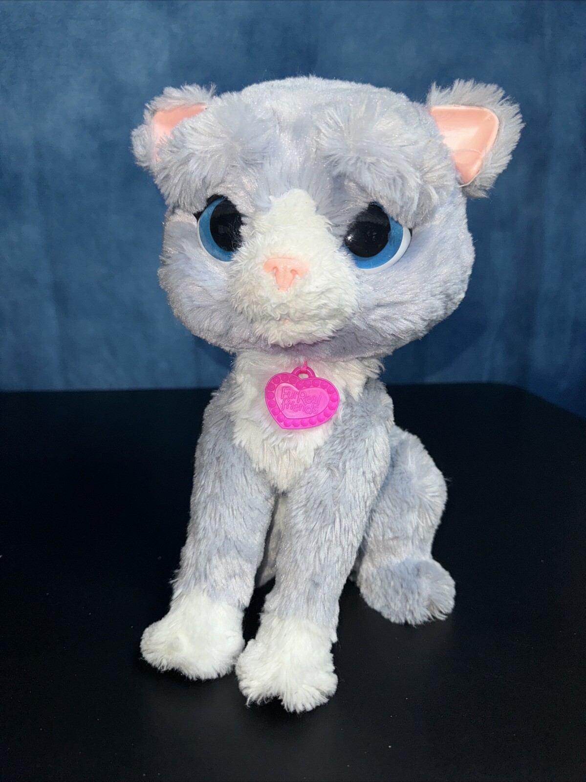 FurReal Friends  Bootsie The Cat by Hasbro #B5936AS0 Gray Blue Eyes Tested Works