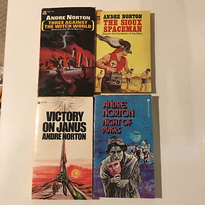 Andre Norton Ace Books Lot Of 4 Sci Fi Books 