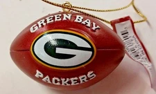 NFL Green Bay Packers FOOTBALL Ornament, NEW