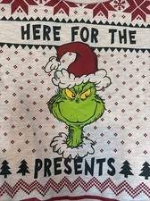 Grinch CHILD SMALL Long Sleeve Here For The Presents Sweatshirt