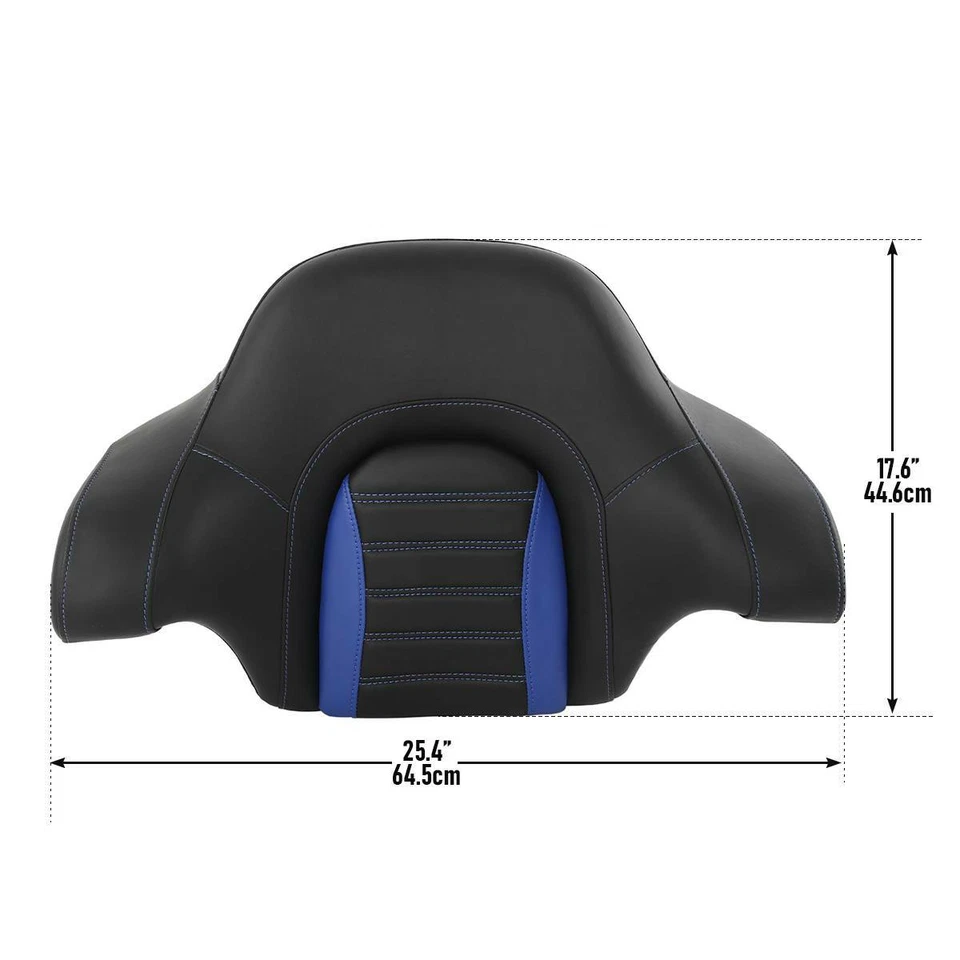 Wrap-around Chopped & King Trunk Backrest Pad Fit For 14-24 Harley Touring - Image 3 of 4