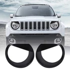 Front Light Bezels Headlight Angry Eyes Style Trim Cover For Jeep Renegade 15-17