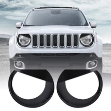Front Light Headlight Lamp Angry Eyes Trim Cover For Jeep Renegade 2015-2017