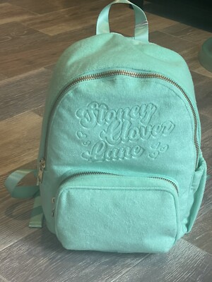 Stoney Clover Lane Mint Terry Cloth Embossed Backpack NWT Stoney Clover Lane | Bags | Stoney Clove Lane Terrycloth  main image 3