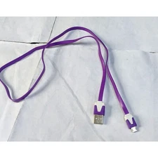 USB to Micro-USB Purple 2 ft cord
