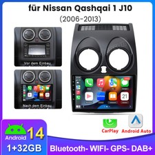 Android 14 Autoradio GPS Navi DSP DAB Für Nissan Qashqai 1 J10 2006-2013 WIFI BT