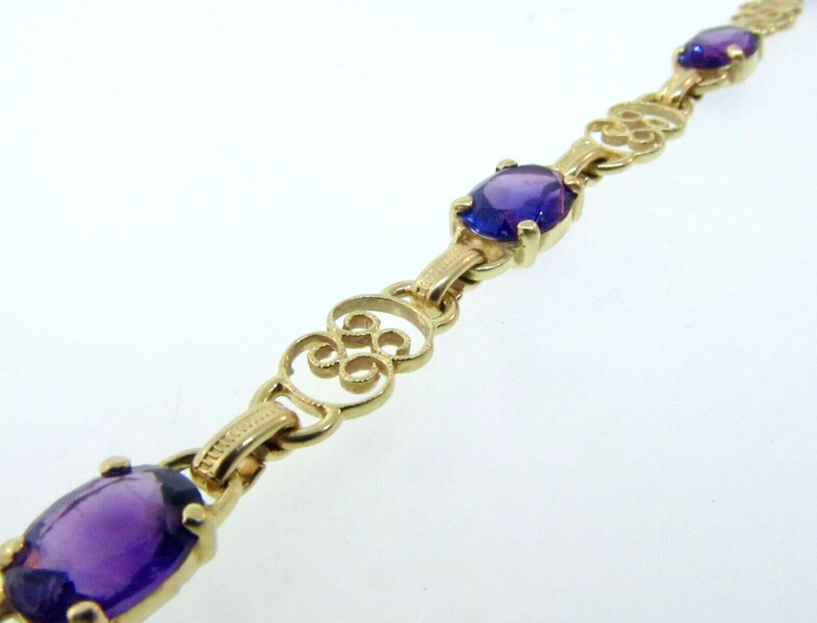 Vintage 1940's Engel Bros 14k Yellow Gold Amethyst Br… - Gem