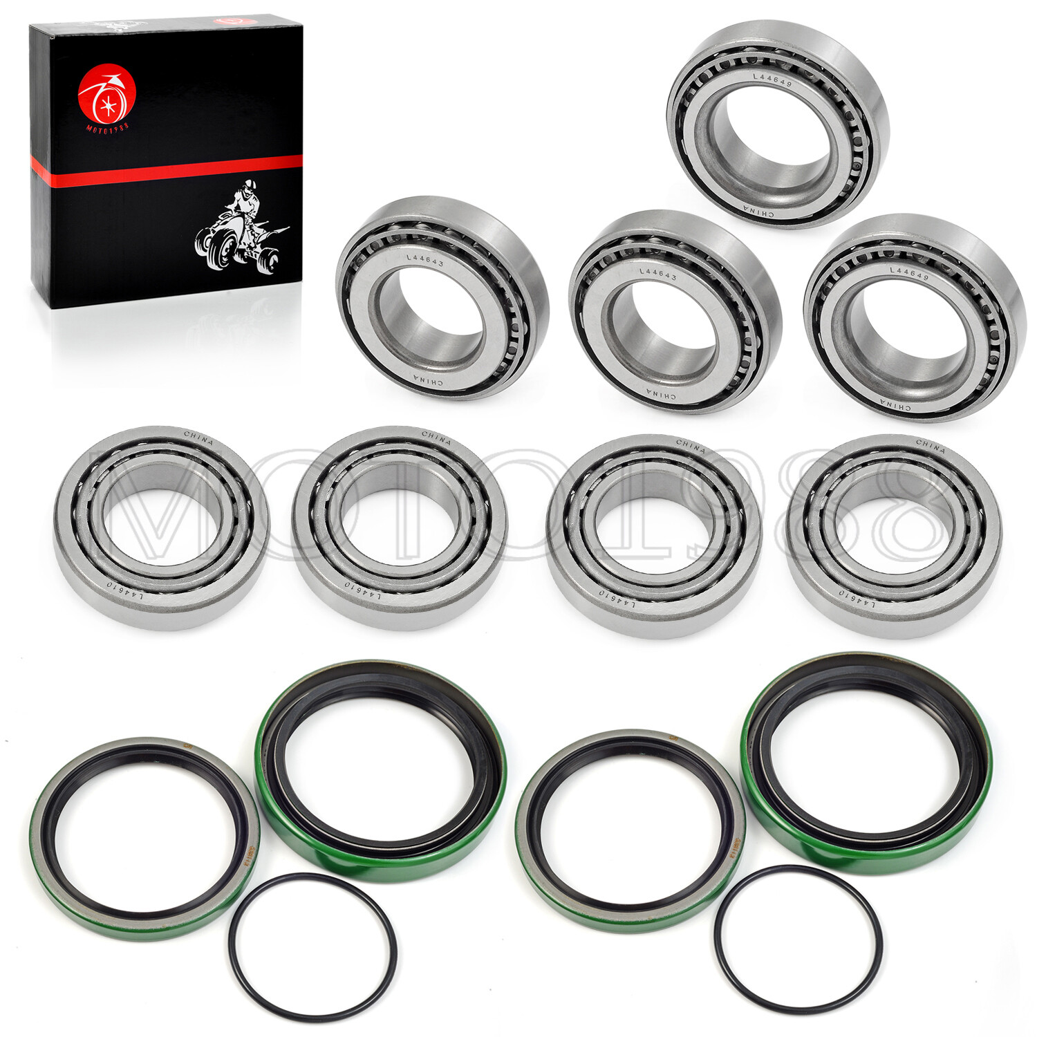 Front Wheel Bearings & Seals Kit Fit For Polaris Sportsman Worker 335 400 500