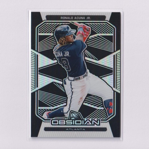 2020 Panini Chronicles Obsidian #41 Ronald Acuna Jr - Picture 1 of 2