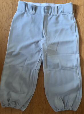 NEW Marucci Men's Double-Knit Baseball Short Pants, Gray, Size