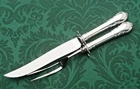Modern Victorian by Lunt Sterling Silver 2 Piece Carving Knife & Fork Set