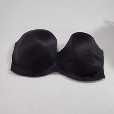 Lilyette Women Bra 36DD Black NO STRAPS Underwire Padded Smooth READ