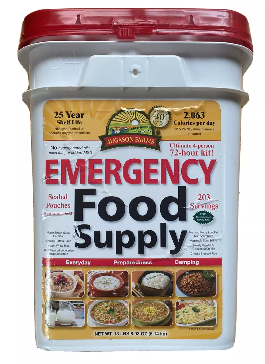Augason Farms Emergency Food Supply 203 Servings 25 Yr Shelf Life