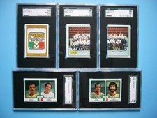 LOT SET 9 1979 1979/80 PANINI HOCKEY STICKERS TEAM ITALY ITALIA SGC 8.5 9 10