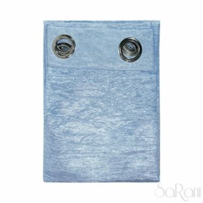 Store Meubles Maison Luana Satin Changeant Bleu 2 Pièces De 150x280 Clous Sarani - Photo 1/3