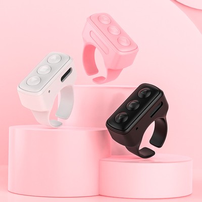 Bluetooth Compatible Phone Scrolling Page Turner Ring Fingertip Remote ControlUS