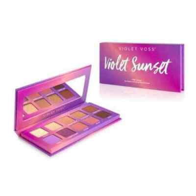 Violet Voss VIOLET SUNSET 10 Eyeshadow Pressed Pigment Palette Purple Pink BNIB