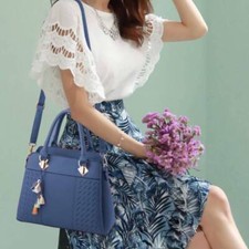 Women's Fashion Crossbody Bag PU Leather Shoulder Handbag Purse with Top Handle