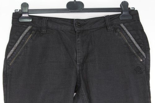 Glückstern Petra Damen Jeans Gr. W28 L30 Hose Denim Schwarz Baumwolle #CC-31 - Bild 2 von 4