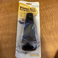 Softalk II Black Phone Shoulder Rest | Landline Telephone Accessory (00801M)