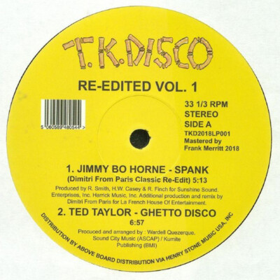 Various   T.K.Disco Re-Edited Vol.1 [12'' VINYL] BRAND NEW