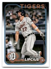 Andre Lipcius 2024 Topps Baseball #509 Detroit Tigers Rookie RC