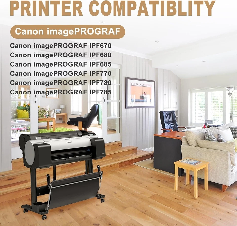 PFI-107 Ink Cartridge 6 pack set for Canon PFI107 PFI107MBK PFI107BK PFI107C-NEW - Image 2 of 4