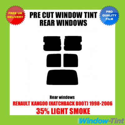 Pre Cut Window Tinting Film for Renault Kangoo  (boot) 98-07 35% Light Rear Tint