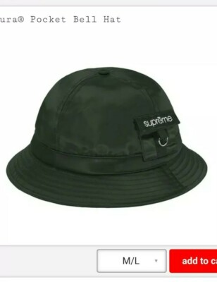 Supreme cordura poket bell hat S/M 黒 Cordura Plaid Bell Hat (SS25
