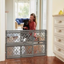 MYPET North States Paws Portable Pet Gate: 26-40" Wide. Pressure Mount. No Tools