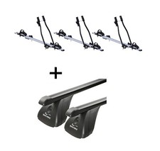 3x Fahrradträger SAGITTAR+Dachträger VDP Stahl für für BMW 5er E60 4Türer 03-10