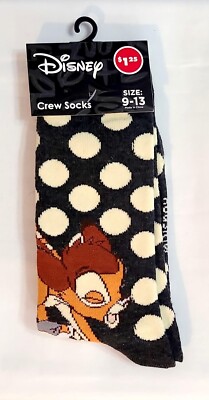 2 Pair Disney BAMBI Animated Cartoon Anime Novelty Crew Socks Size