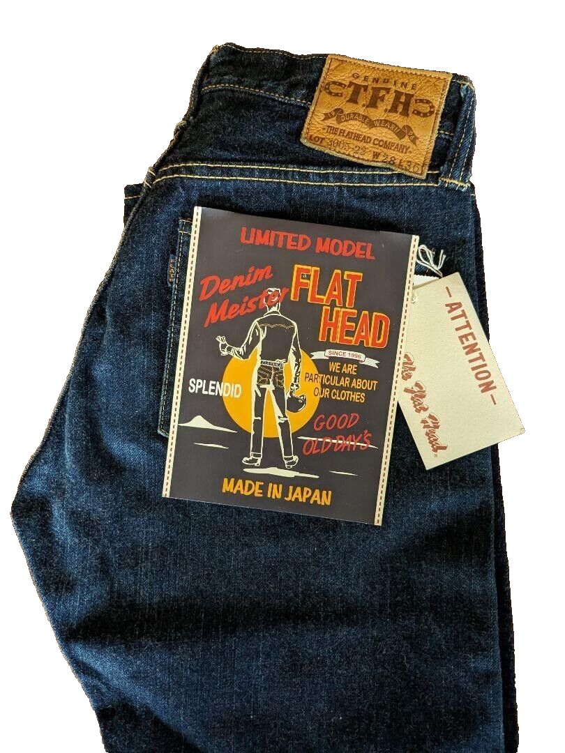 Limited The Flat Head 3005-22 Size:33 Men's Denim Pants Cotton