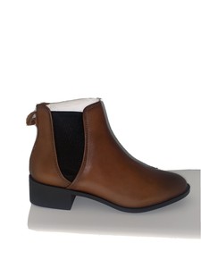 Women's Shoes Steve Madden DARES Leather Slip On Chelsea Ankle Booties COGNAC | eBay