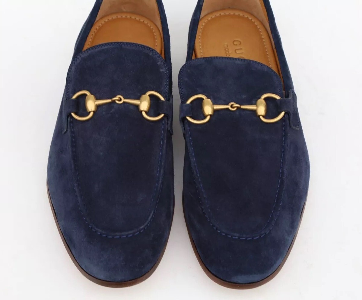 NWT Gucci Men’s Horsebit Loafers in Royal Blue, Suede, size 7 (US Men’s 7.5) Gucci Men main image 3