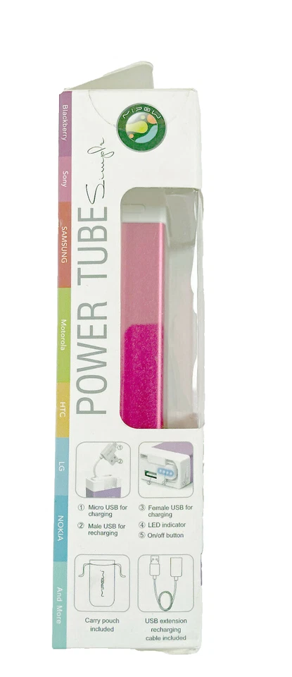 Cargador de teléfono de tubo simple Mipow Power 5200 mAh - rojo Foto 2 de 4