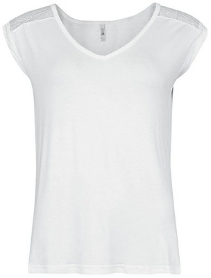 Hailys T-Shirt Damen SS V TP Zo44ela weiß Basics, Streetwear