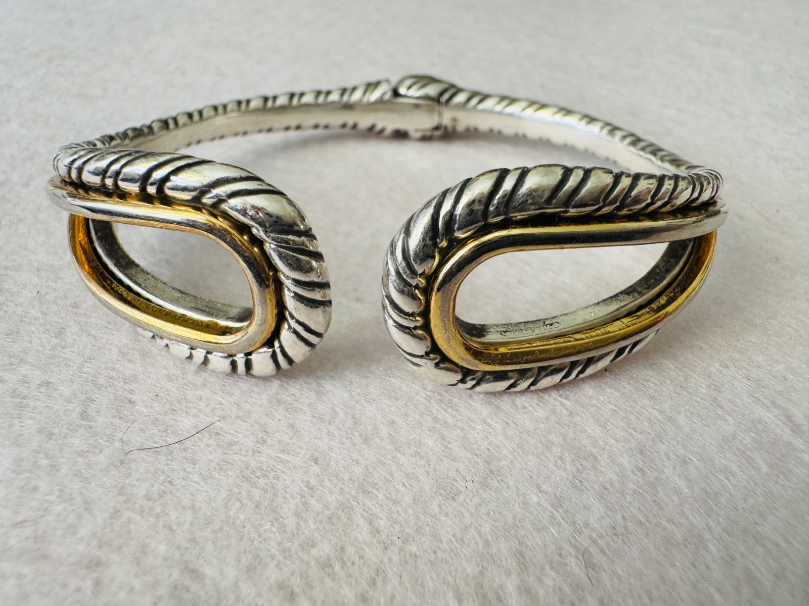 Brighton "Inner Circle” Two Tone Hinged Bracelet - image 5