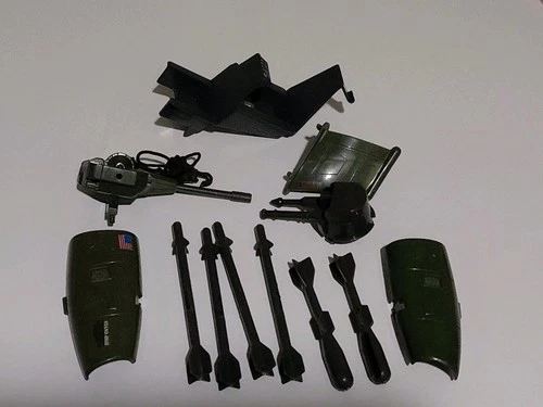Vintage Gi Joe 1983 Dragonfly Helicopter Parts Lot