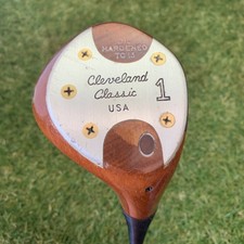 Cleveland Classic TC15 Driver Stiff Flex S200 Persimmon Wood Steel RH 43" Light