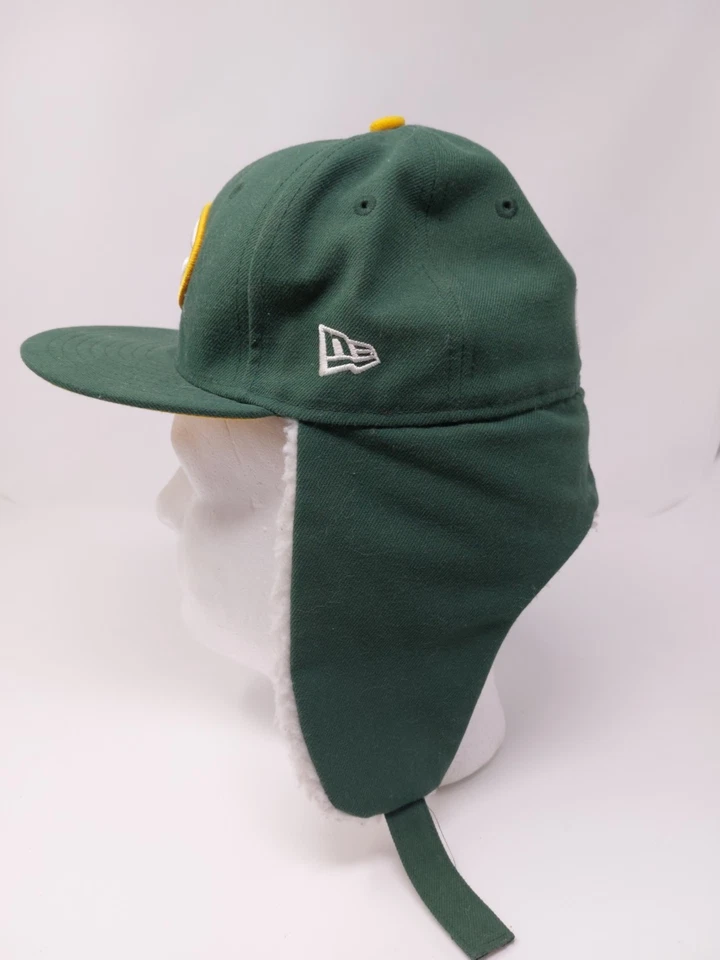 Gorra Green Bay Packers New Era 59Fifty Invierno Orejas de Perro Juvenil Ajustada Talla 6 1/2 Foto 3 de 4