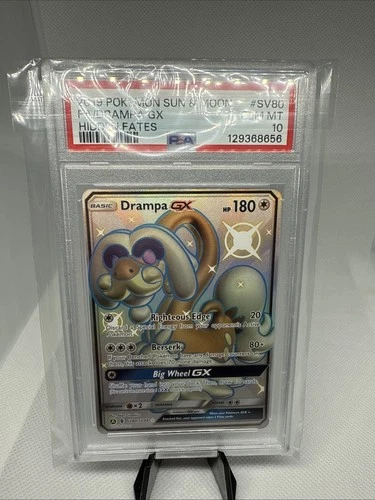 2019 Pokemon SM Hidden Fates Drampa GX Shiny Vault #SV80/SV94 PSA 10 GEM MT SV80