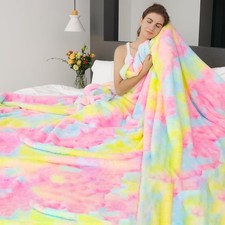 Super Soft Fleece Blanket Lightweight  Cozy Throw for Bed King Queen Twin Size