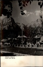 RPPC Poiana Tapului Bucegi Romania view vintage postcard m696