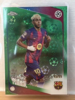 Lamine Yamal 13/99 Logofractor Topps Chrome UEFA Champions League 2025-26